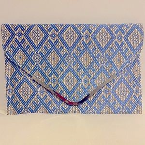 BCBGeneration Blue/Tan Clutch